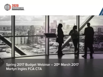 Phils Last (Spring) Budget  Future Budgets in Autumn  More scrutiny to give better