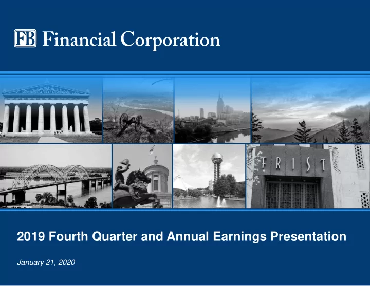 2019 fourth quarter and annual earnings presentation