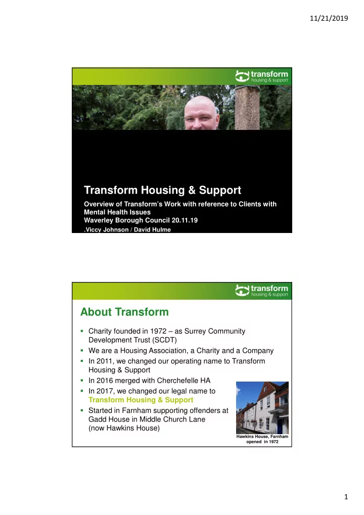 transform housing support
