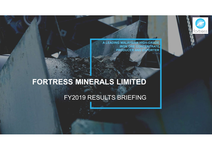 fortress minerals limited