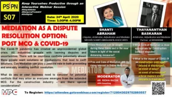 MEDIATION AS A  DISPUTE  RESOLUTION  OPTION  In the Midst of COVID-19  BY SHANTI ABRAHAM  SHANTI