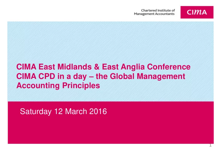 cima east midlands east anglia conference