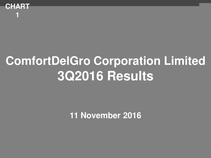 comfortdelgro corporation limited 3q2016 results