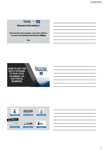 Welcome to the webinar!  (Dont worry if you cant hear us yet   well be muted till