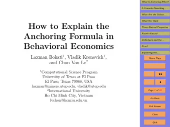 How to Explain the  Three Natural Properties  Anchoring Formula in  Fourth Natural . . .