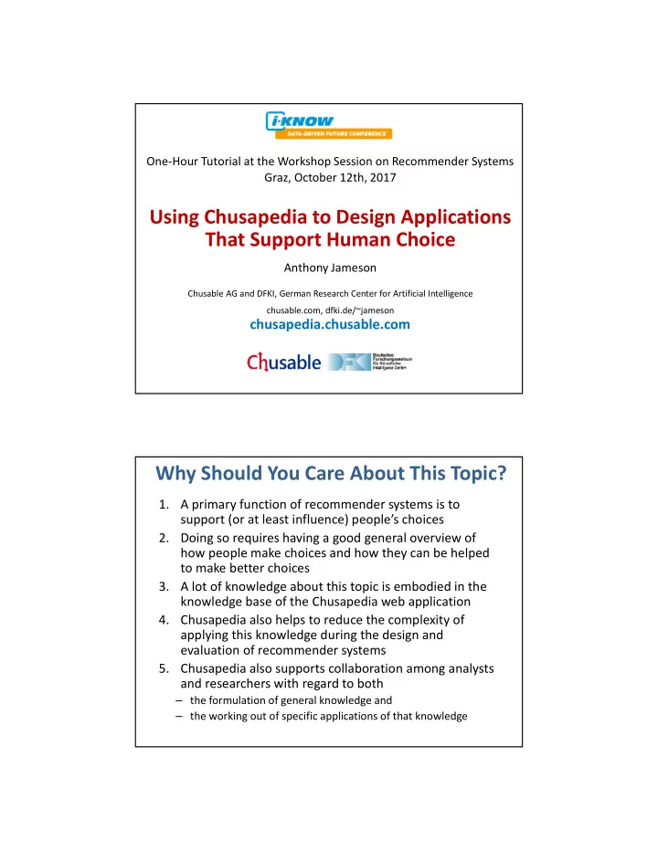 using chusapedia to design applications that support
