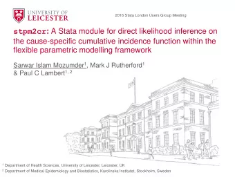 the cause-specific cumulative incidence function within the  flexible parametric modelling