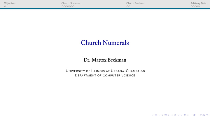 church numerals