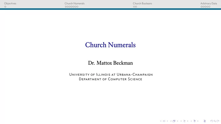 church numerals