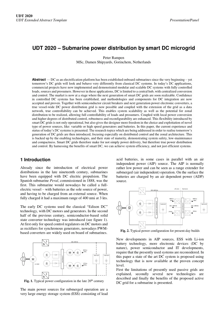 udt 2020 submarine power distribution by smart dc