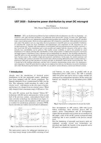 UDT 2020  Submarine power distribution by smart DC microgrid  Peter Rampen  MSc, Damen