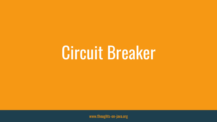 circuit breaker