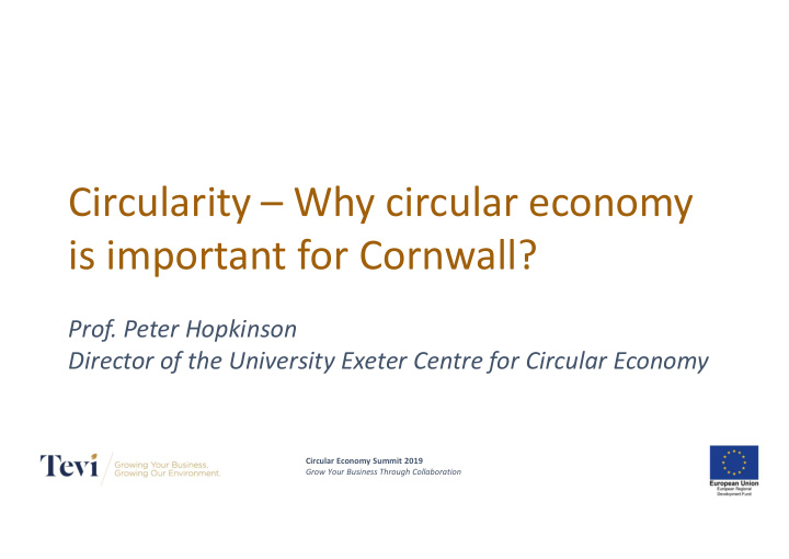 circularity why circular economy is important for cornwall
