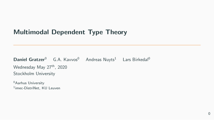 multimodal dependent type theory