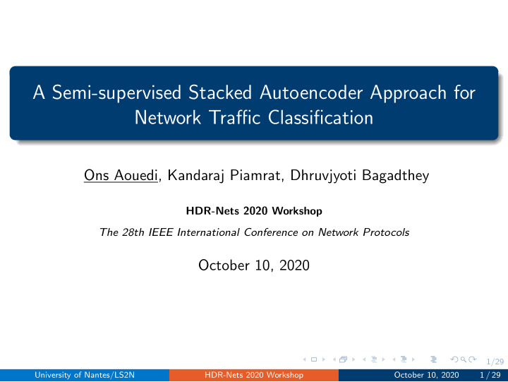 a semi supervised stacked autoencoder approach for