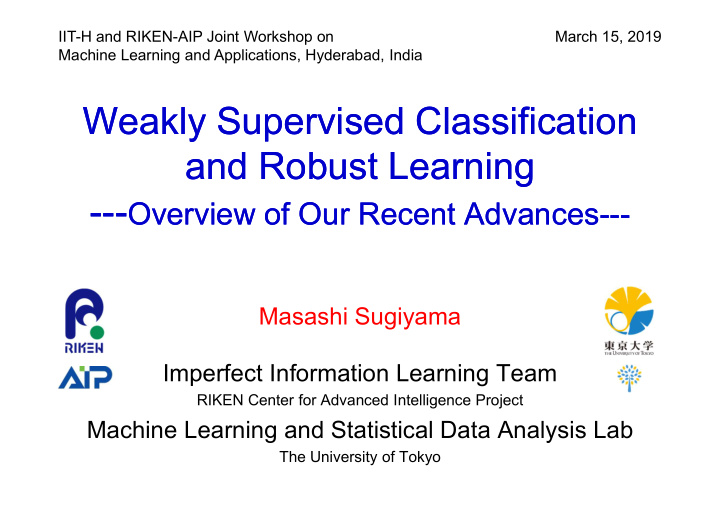 weakly supervised classification weakly supervised