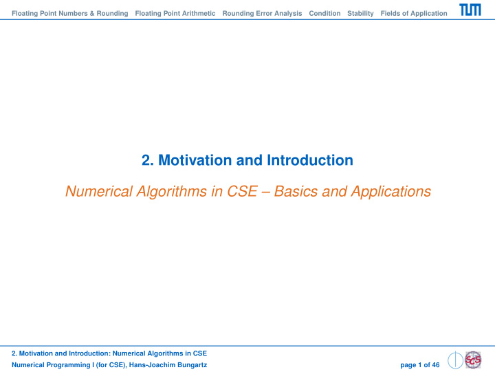 2 motivation and introduction numerical algorithms in cse