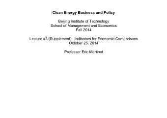 Clean Energy Business and Policy  Beijing Institute of Technology  School of Management and