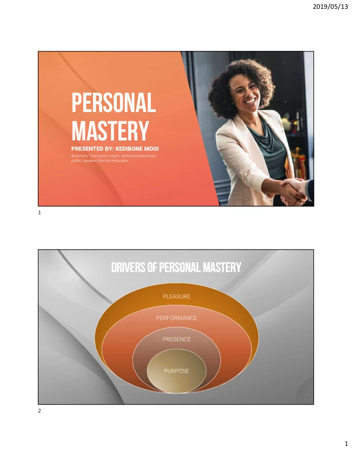 personal mastery