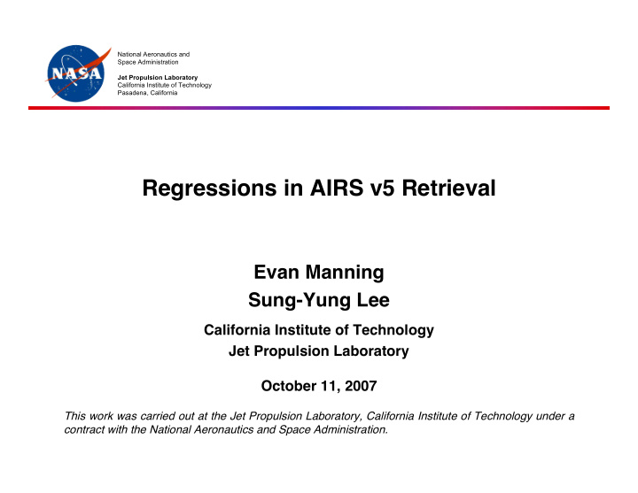 regressions in airs v5 retrieval