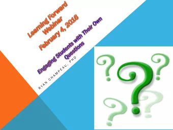 INTRODUCING THE QUESTION  FORMULATION TECHNIQUE (QFT) INTO YOUR PRACTICE