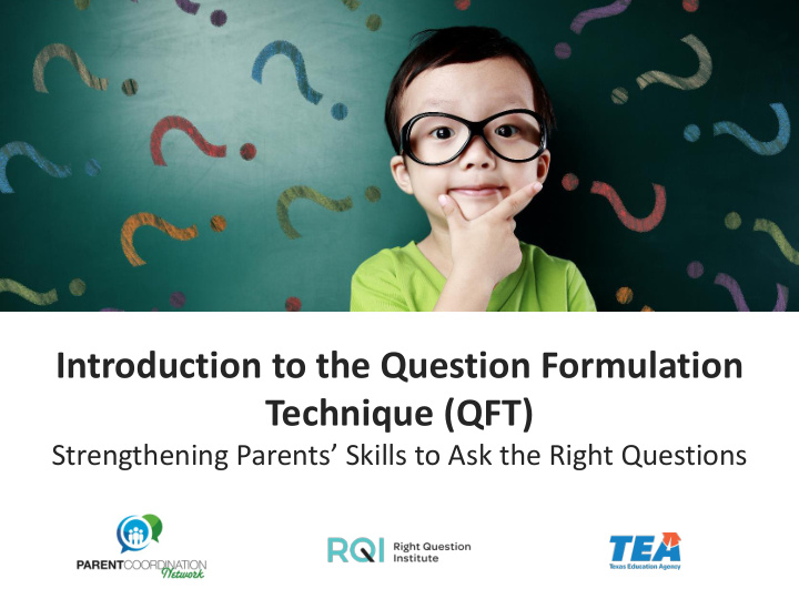 introduction to the question formulation