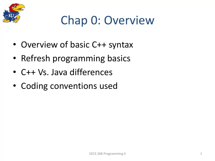 chap 0 overview