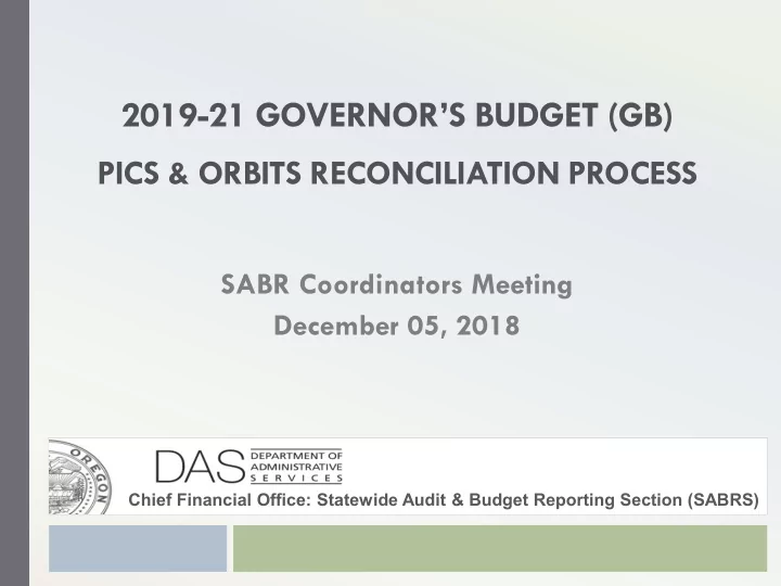 2019 21 governor s budget gb