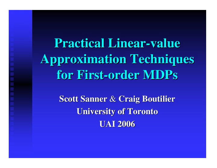 practical linear value value practical linear
