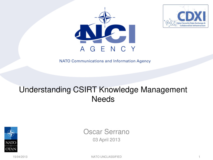 understanding csirt knowledge management needs