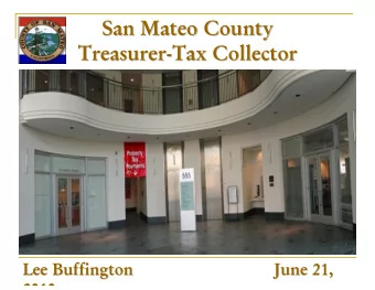 San Mateo County  San Mateo County  Treasurer-  -Tax Collector  Tax Collector  Treasurer  Lee