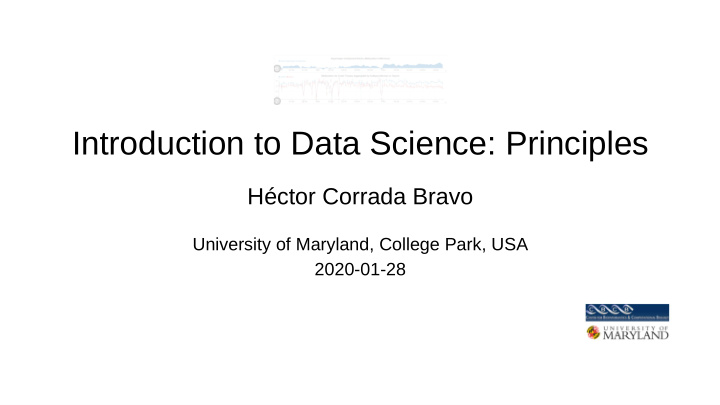 introduction to data science principles