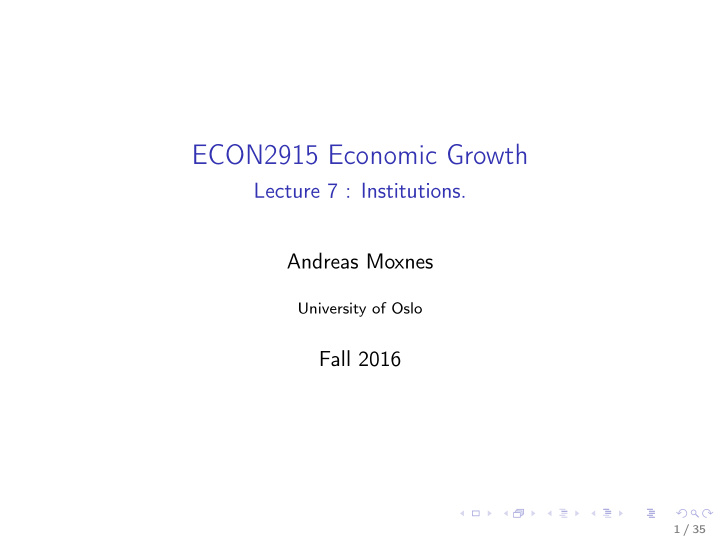 econ2915 economic growth