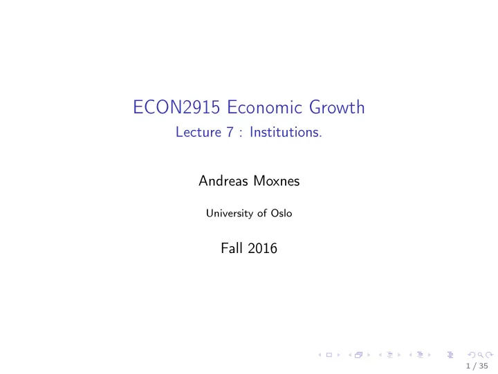 econ2915 economic growth