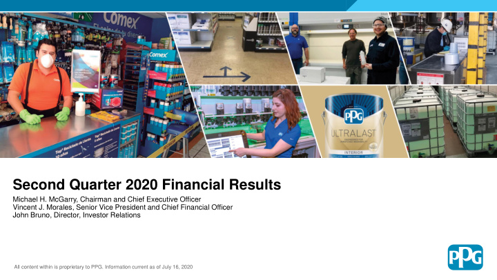 second quarter 2020 financial results