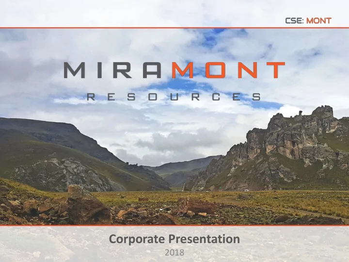 corporate presentation