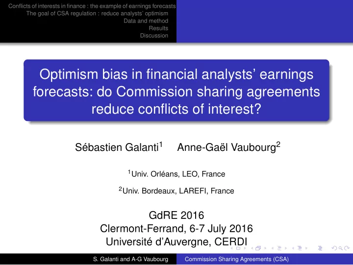 optimism bias in financial analysts earnings forecasts do