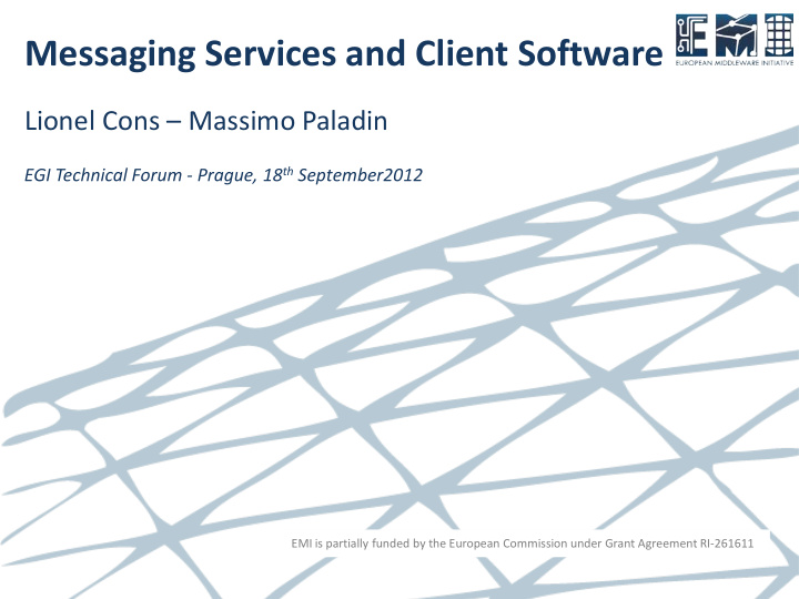 messaging services and client software