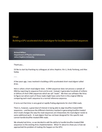 1  approached the problem of making this happen on the GPU.  When you sequence an individuals