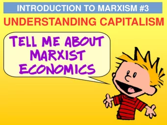 UNDERSTANDING CAPITALISM  COMMODITIES  Something  produced in order  to be  exchanged  COMMODITIES