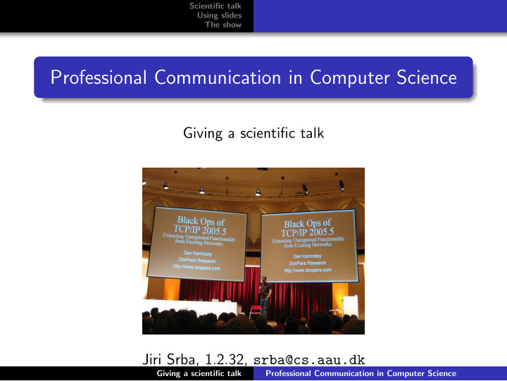 professional communication in computer science