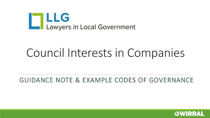 council interests in companies