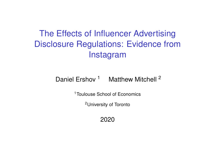 the effects of influencer advertising disclosure
