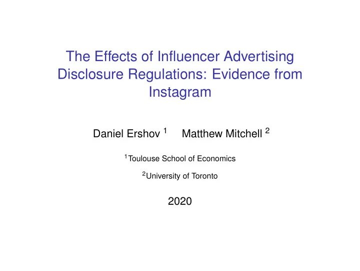 the effects of influencer advertising disclosure