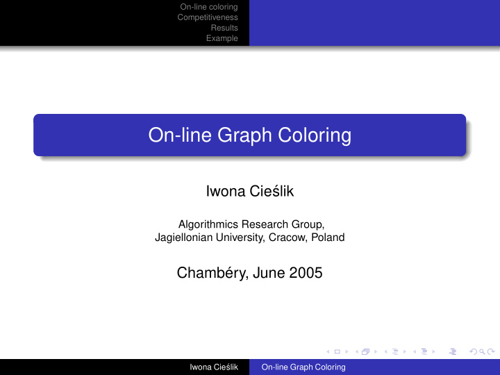 on line graph coloring