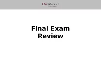 Final Exam  Review  A couple of things  Paper and peer evaluations due Nov 14 via blackboard