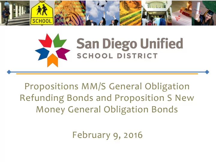 refunding bonds and proposition s new