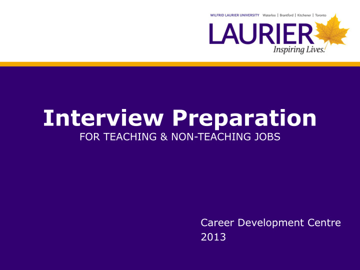 interview preparation