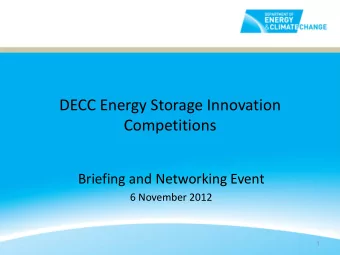 Briefing and Networking Event  6 November 2012  1  Ian Ellerington  Head of Innovation Delivery,
