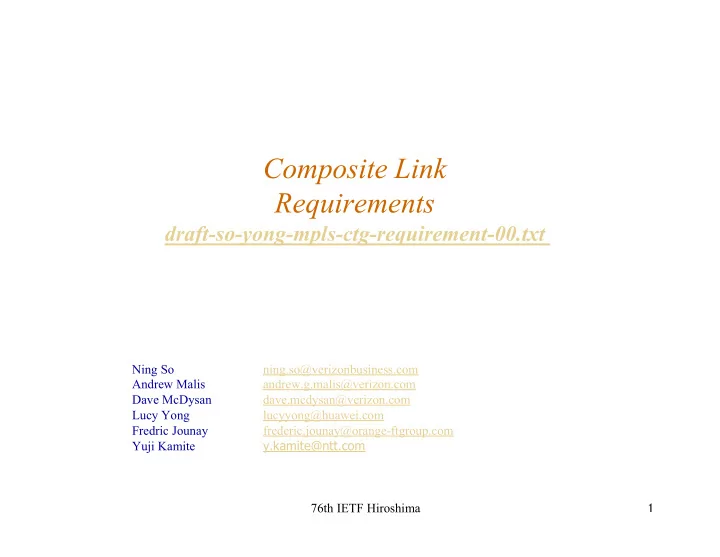 composite link